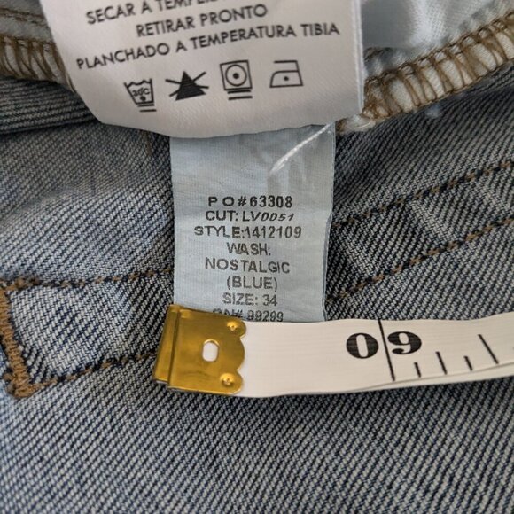 Level 99 Jeans Women's 34 Blue High Rise Skinny Crop Ankle Denim Nostalgic Wash - Picture 13 of 16